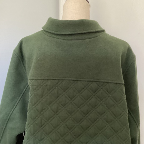 NWOT ESTATE ISAAC MIZRAHI LIVE! PLUS 2X EVERGREEN MIXED MEDIA QUILTED JACKET - Picture 6 of 11